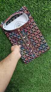 Diseñador exclusivo para hombres Kurta Premium Fabrics Tailored Fit Style Designer Men Kurta Fashion Label Production Grooms & Events - Product Image 6