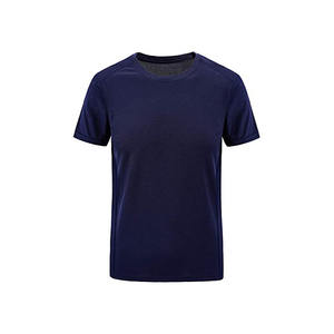 T-shirts de gymnastique à manches courtes sur mesure coton respirant élasthanne Hip Hop Fitness sécurité ourlet incurvé cou T-Shirts grande taille - Product Image 3