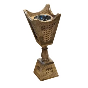 Best Quality Aromatherapy Diffuser & Incense Holder Vintage Stylish Wooden Mabkhara Incense Burner <b>Oud</b> <b>Bakhoor</b> Burner For Sale - Product Image 3