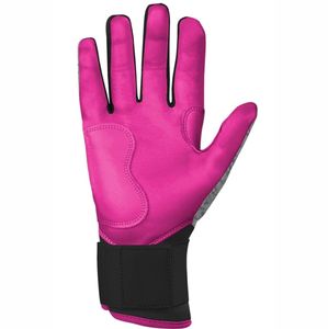Guantes de bateo para entrenamiento de béisbol con correa de muñeca ajustable Tela transpirable y palma antideslizante duradera - Product Image 4