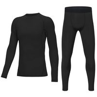 Collants de Compression de Fitness à manches longues pour jeunes costumes ensemble d'entraînement de gymnastique active 2 pièces chemise de Compression de Yoga de marque privée