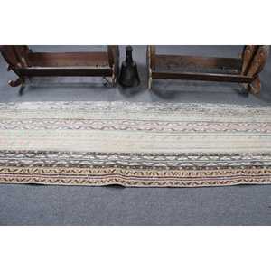 Tapis turc vintage 2,7x8,5 pi (81x260 cm), tapis à imprimé animal brun - Product Image 3