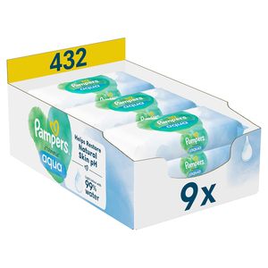 Toallitas Húmedas Pampers Harmonie Aqua, 9 Paquetes de 48 Toallitas Húmedas, 432 Toallitas Húmedas - Product Image 5
