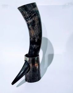 Cuerno de vaca vikingo antiguo de alta calidad, Taza de cerámica tallada a mano, cuerno para beber de búfalo Natural, fabricante indio directo para - Product Image 2
