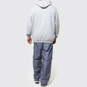 Pantalon baggy taille haute et short vintage de créateur personnalisé pour homme, pantalon cargo multi-poches à jambes larges et vieillies - Product Image 2