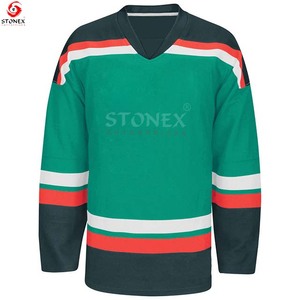 Maillots de hockey sur glace personnalisés pour hommes, vêtements d'entraînement sportif avec impression du nom de l'équipe OEM, meilleure vente - Product Image 4