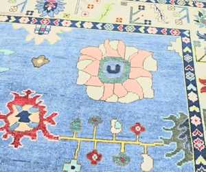 Alfombra anudada a mano de diseño moderno hecha a mano patrón Turco y Persa hermoso color vibrante personalizar tamaño disponible - Product Image 1