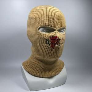 Cagoule respirante en maille noire couvre-chef de visage de moto pour l'entraînement du cyclisme Sport de plein air couleur unie séchage rapide - Product Image 3