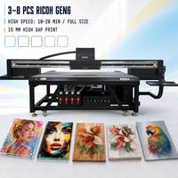 Industrial Flatbed Sign Printer With Ricoh Gen6 Heads for Rigid Media Acrylic PVC Foam Board and Exhibition Graphics