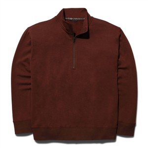 Venta al por mayor de fábrica logotipo personalizado Stand Collar media cremallera pulóver algodón hombres de gran tamaño pulóver Sudadera con capucha - Product Image 1