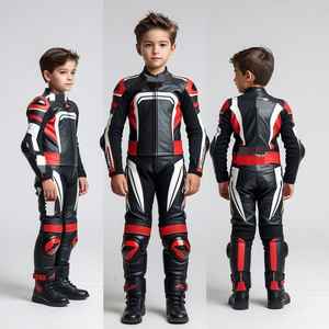 Combinaisons de motard personnalisées pour enfants, unisexe, avec logo personnalisé, combinaisons de motard professionnelles - Product Image 1