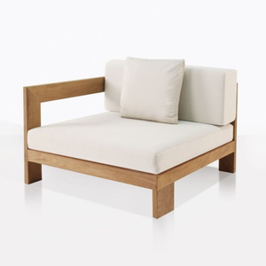 Arjuna โซฟาเข้ามุมกลางแจ้งแขนซ้ายพร้อมเบาะนุ่มสำหรับตกแต่งสวนห้องนั่งเล่นเฟอร์นิเจอร์ไม้ที่เป็นมิตรต่อสิ่งแวดล้อม - Product Image 5