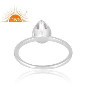 Nuevas llegadas anillo de piedras preciosas de Luna arcoíris Natural de plata esterlina diseño personalizado joyería para mujer regalo para ella - Product Image 2