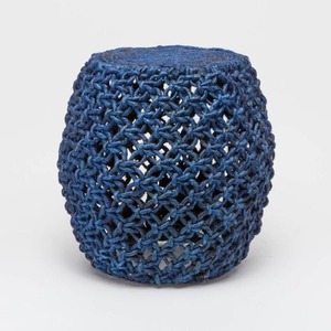 Tabouret en macramé robuste pour une utilisation intérieure et extérieure parfait pour les événements de restauration et les besoins d'espace de travail portable - Product Image 4