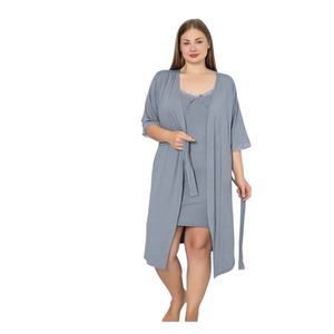 Conjunto de Pijama de Viscosa para Mujer, Camisón Capri, Túnica Corta, Ropa de Dormir Suave y Transpirable, Ropa de Casa Cómoda para Descansar - Product Image 6