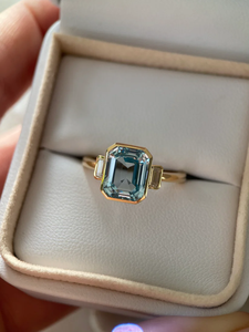 Pop of Color The Rachael Certified IGI Diamond para compromiso de boda aniversarios románticos fiestas regalos - Product Image 4