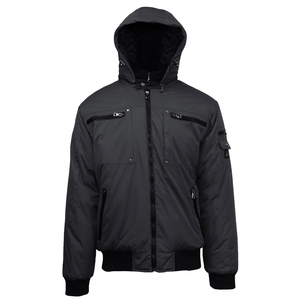 Veste d'extérieur coupe-vent chaude avec fermeture éclair pour parka à capuche unisexe, manteau de protection unisexe, parka d'hiver - Product Image 4