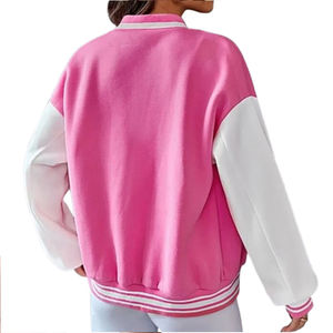 Vêtements d'extérieur personnalisés Baseball Letterman Varsity Jacket pour femmes Basic Wool Letterman Baseball Varsity Jacket Confortable Personnalisé - Product Image 2