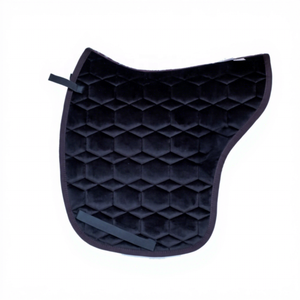 Tapis de selle TOUGH TACK en velours de luxe pour cheval islandais, matelassage hexagonal, style saut d'obstacles pour la compétition - Product Image 1