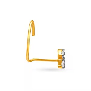 ห่วงจมูกเพชรสำหรับเจ้าสาวดีไซน์สวยงานแล็บทองคำ18Kt อินเดีย - Product Image 2