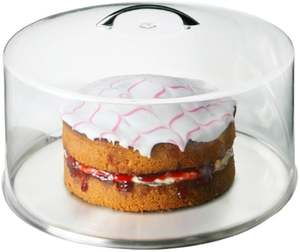 Plato de pastel de acero duradero con cúpula transparente para exhibiciones de bodas y eventos - Product Image 1