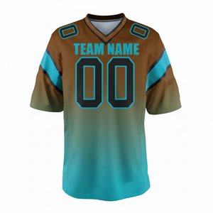 Maillot de football américain personnalisé pour hommes, jeunes et adultes, en polyester respirant, uniforme de sport, vêtements d'équipe personnalisés - Product Image 2