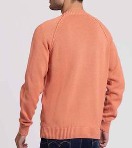 Meilleures ventes Pull décontracté à col en coton pour hommes Pull d'hiver à manches longues respirant de haute qualité Vente en gros - Product Image 2