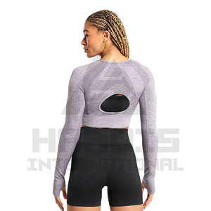 Meilleure vente dernier style femmes haut court coton Polyester fait respirant séchage rapide femmes haut court à vendre - Product Image 6