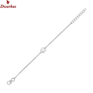 Fabricación de joyería hecha a mano pulseras más vendidas pulseras de esmalte blanco Topacio blanco de Plata de Ley 925 - Product Image 2