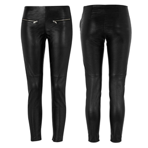 Pantalones de Invierno para Mujer, de Cuero Genuino y Lona, con Frente Plano, Impermeables, Transpirables y Ecológicos, Color Sólido, Precio al por Mayor - Product Image 3