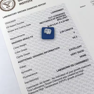 Emerald Cut 1.5 CVD Lab Grown Diamond | VVS EF Clarity DEF Color Certified Loose Step Cut Stone for Wholesale Supply - Product Image 3