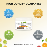 Kangherb – Fournisseur OEM : Poudre de Vitamine C (Acide Ascorbique) en Vrac de Qualité Alimentaire à Bas Prix
