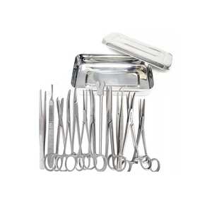 13-Piece Minor Surgery Suture Kit <b>Instrument</b> Box Steel Construction Durable Design for <b>Veterinary</b> Medical Use <b>Surgical</b> - Product Image 2