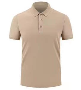 Conception personnalisée OEM T-shirt 100% coton pour hommes évacuant l'humidité Golf Cool Matte Yarn Quick-Dry Solid polos - Product Image 1