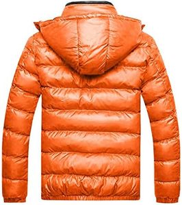 Chaqueta de invierno de alta calidad para hombre, abrigo de nieve acolchado cálido grueso y alto, capucha extraíble, luz de burbuja de lona, venta al por mayor - Product Image 2