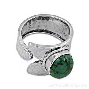 Anillo de Plata 925 con Turquesa para Mujer, Joyería de Moda con Colgantes y Dijes - Product Image 2