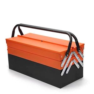 Portátil <span class=keywords><strong>plegable</strong></span> doble apertura 5 bandejas apilables metal azul almacenamiento <span class=keywords><strong>de</strong></span> <span class=keywords><strong>herramientas</strong></span> <span class=keywords><strong>caja</strong></span> <span class=keywords><strong>de</strong></span> <span class=keywords><strong>herramientas</strong></span> <span class=keywords><strong>de</strong></span> hierro - Product Image 4