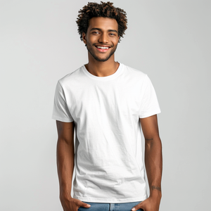 T-shirt blanc uni unisexe 100% coton T-shirt t-shirts unis personnalisés pour l'impression de t-shirts pour hommes - Product Image 3