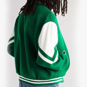 Chaqueta Varsity bordada personalizada de invierno de béisbol Bomber Letterman mangas de alta calidad - Product Image 4