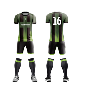 Kit de traje de entrenamiento de fútbol sublimado personalizado, uniformes de fútbol de verano, pantalones cortos, camiseta de fútbol personalizable - Product Image 3
