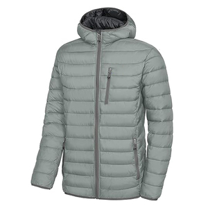 Doudoune légère en laine pour hommes avec capuche résistante à l'eau Manteau d'hiver Résistance au vent Service OEM disponible - Product Image 2