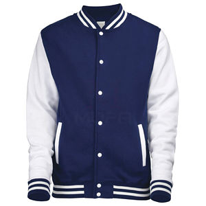 Chaqueta universitaria de lana ligera para hombre, cuello levantado, personalizable, estilo de calle, de gran tamaño Letterman, invierno, novedad de 2024 - Product Image 3