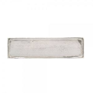 Plato rectangular de aluminio de alta calidad, bandeja de servicio de comida plateada, precio al por mayor - Product Image 6