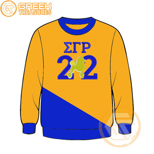 Sudadera de lana de algodón Sigma Gamma Rho personalizada de alta calidad, Jersey bordado, chaqueta para mujer, ropa griega, estilo de hermandad - Product Image 3
