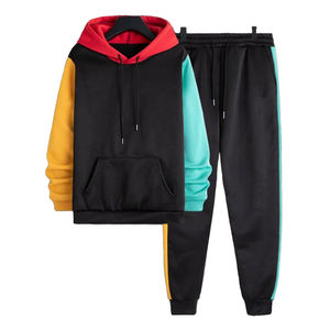 Último Diseño Hombres Chándales Ropa Personalizada Fabricante Casual Trajes de chándal Joggers Sudadera con capucha Conjunto Pantalones Hombres Chándales - Product Image 1