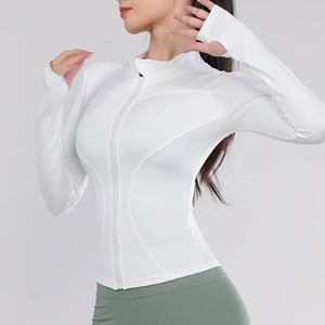 Vêtements de yoga et de sport pour femmes, légers, écologiques, avec fermeture éclair intégrale, extensibles dans les quatre sens, respirants, pantalons de jogging pour l'entraînement, OEM - Product Image 2