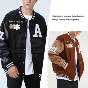 เสื้อแจ็คเก็ตเลตเตอร์แมนสำหรับผู้ชาย ระบายอากาศได้ดี คุณภาพสูง ผลิตจากวัสดุที่ดีที่สุด บริการ OEM ODM - Product Image 5