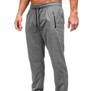 Pantalon de jogging décontracté pour homme, taille élastique, molleton French Terry haute densité, logo personnalisé, coupe droite, taille ajustable - Product Image 6