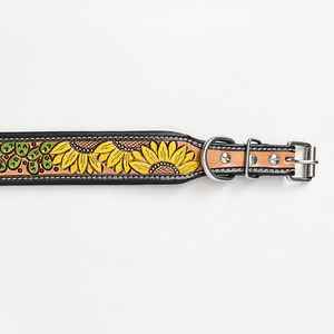 Collar de perro de estilo premium de lujo de cuero acolchado suave con patrón de puntos resistente cómodo ajuste para tamaños pequeños medianos grandes - Product Image 3