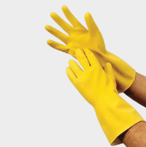 Gants de nettoyage pour salle de bain avec brosse intégrée - Product Image 1